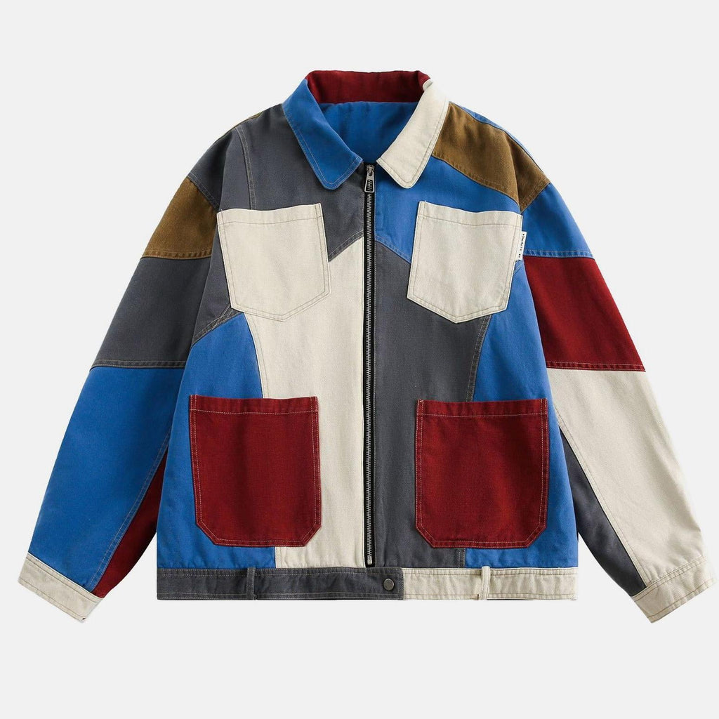 Colorblock Patchwork Jacket