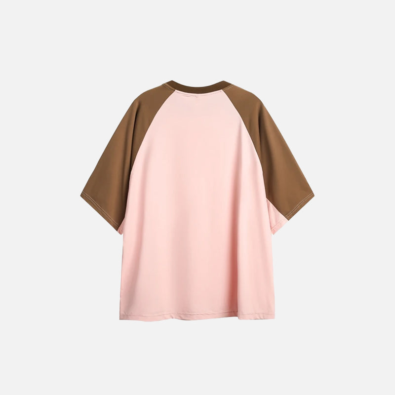 Oversized Youthful Patchwork T-shirt