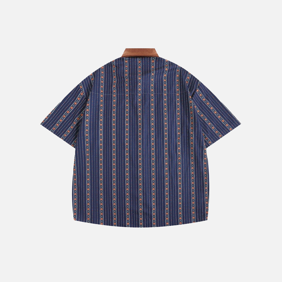 Cartoon Embroidery Pattern Vintage Shirt