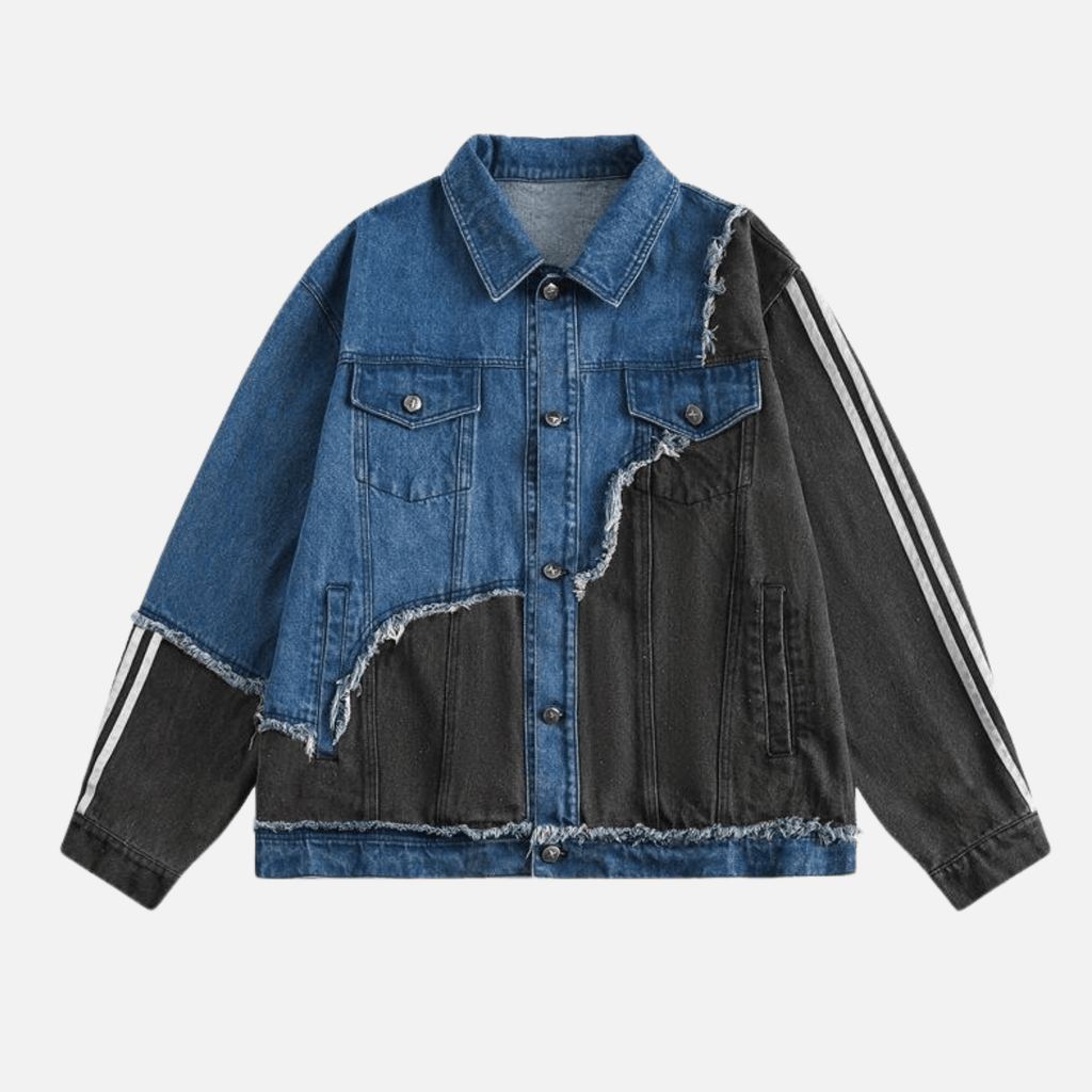 Irregular Patchwork Denim Jacket
