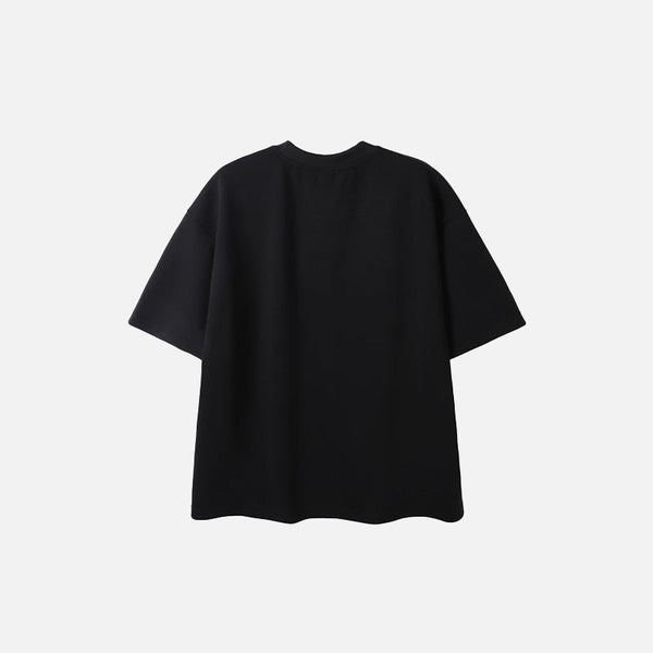 Gothic Black Zip-Up T-shirt