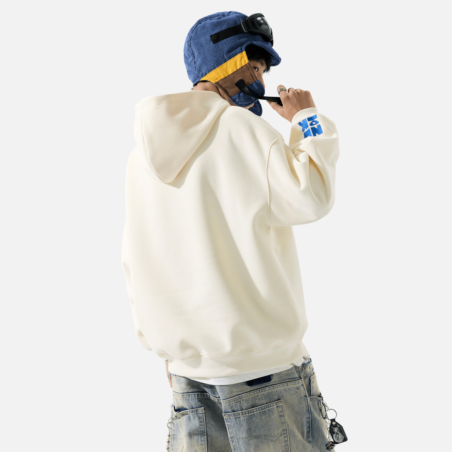 Embroidered Letter Patch Sweatshirt