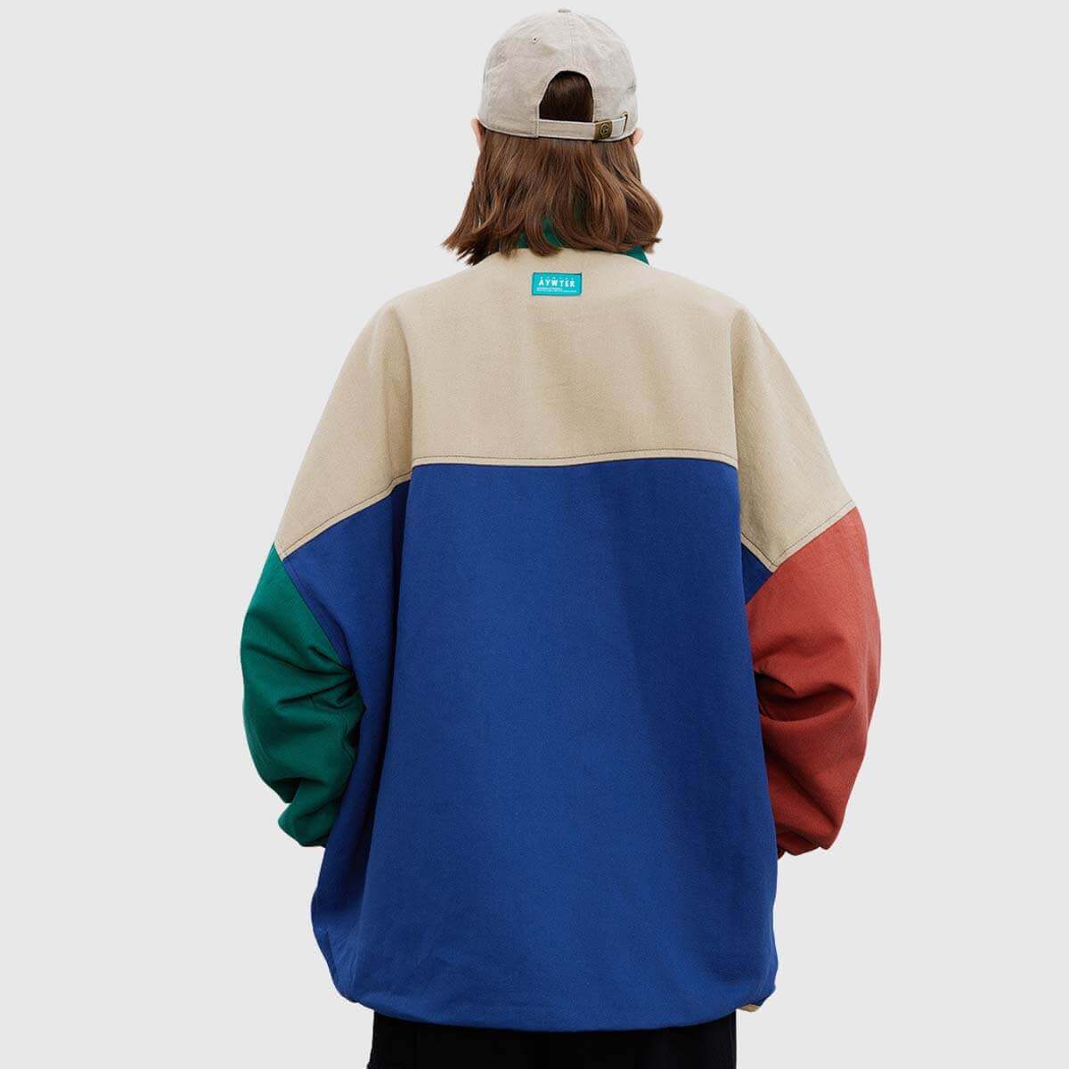 Reversible ColorBlock Stand‑Collar Jacket