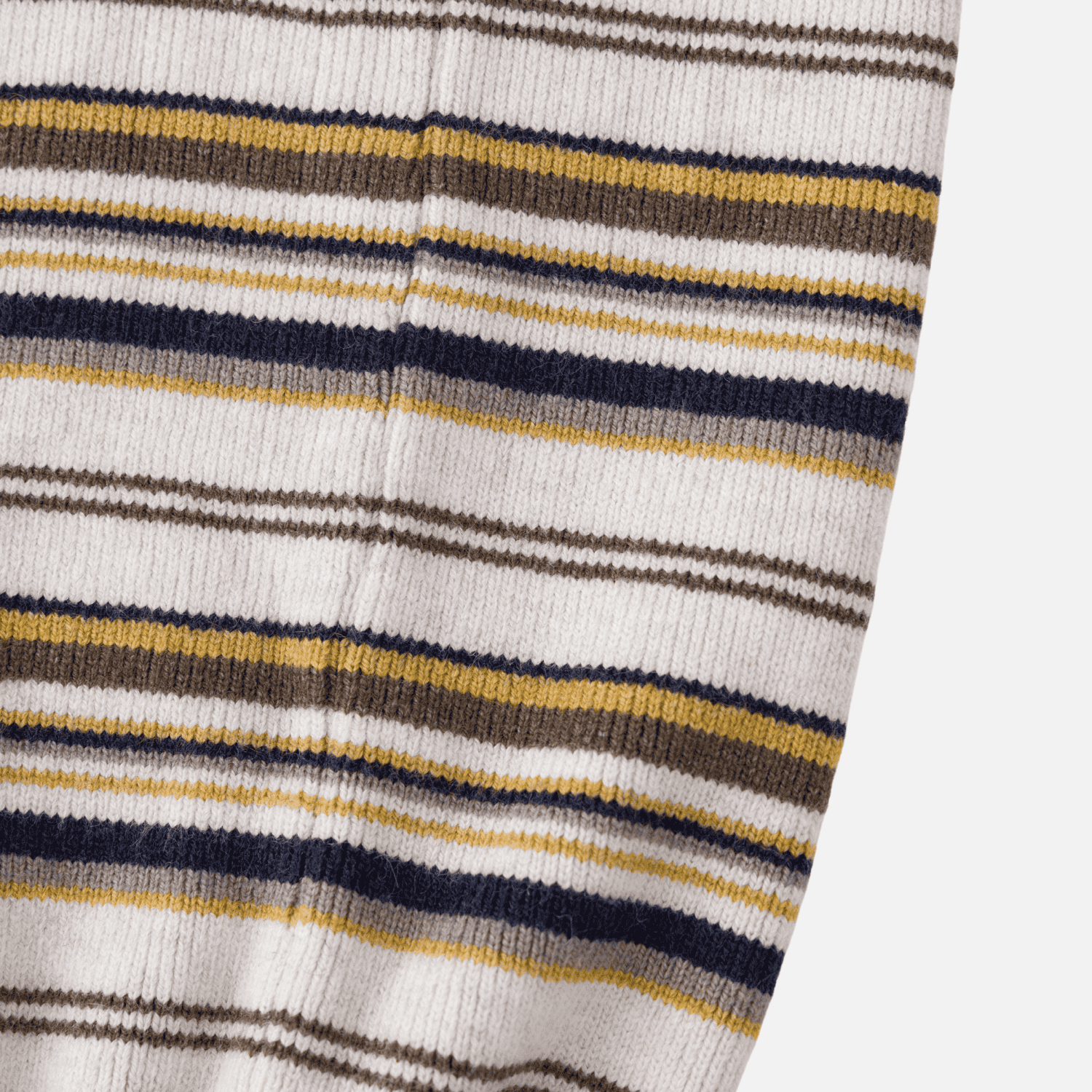 Japanese Retro Colorblock Stripe Polo Sweater