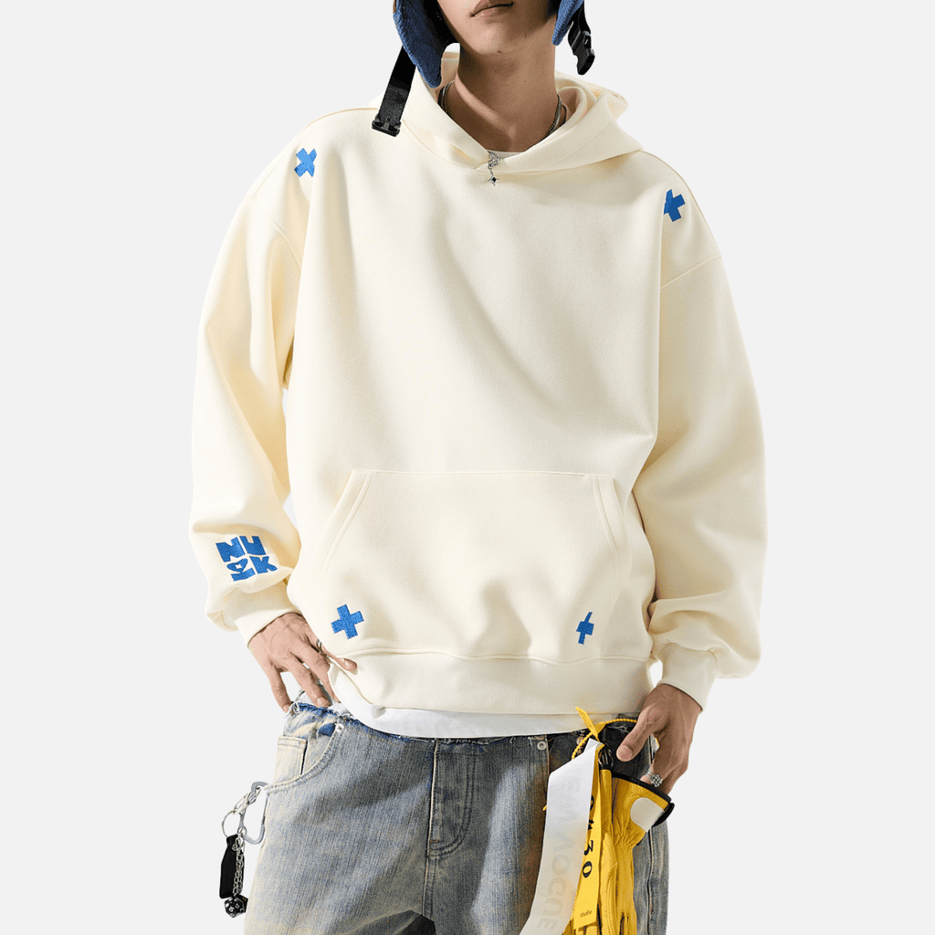 Embroidered Letter Patch Sweatshirt