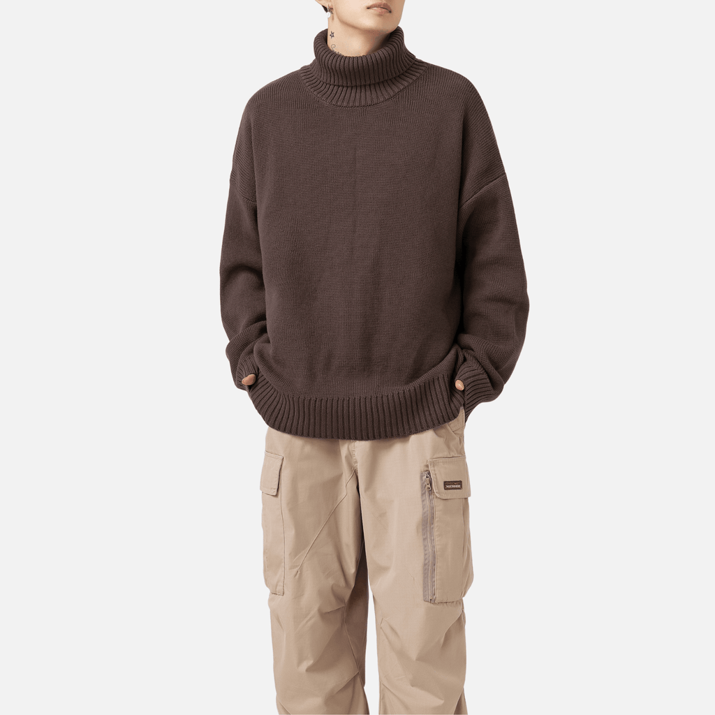 Chunky Knit Turtleneck Sweater