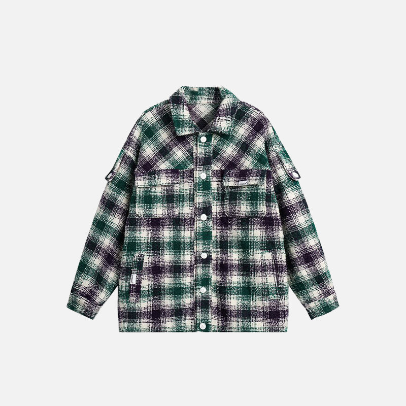 Vintage Plaid Oversized Shirt
