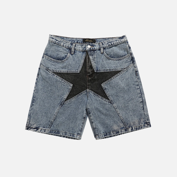 New Patchwork Oversized Hip Hop Short