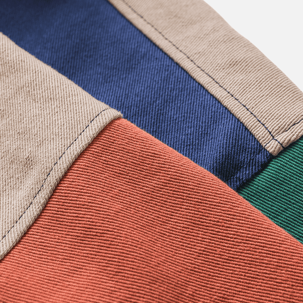 Reversible ColorBlock Stand‑Collar Jacket
