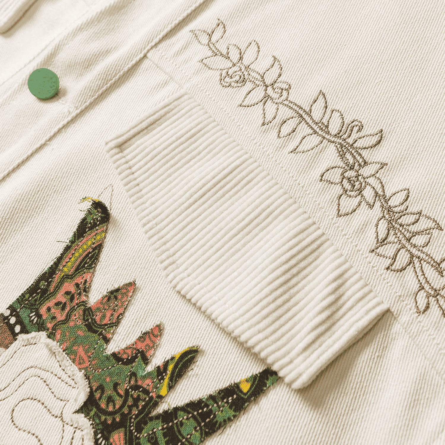 Ethnic Floral Patchwork Jacket