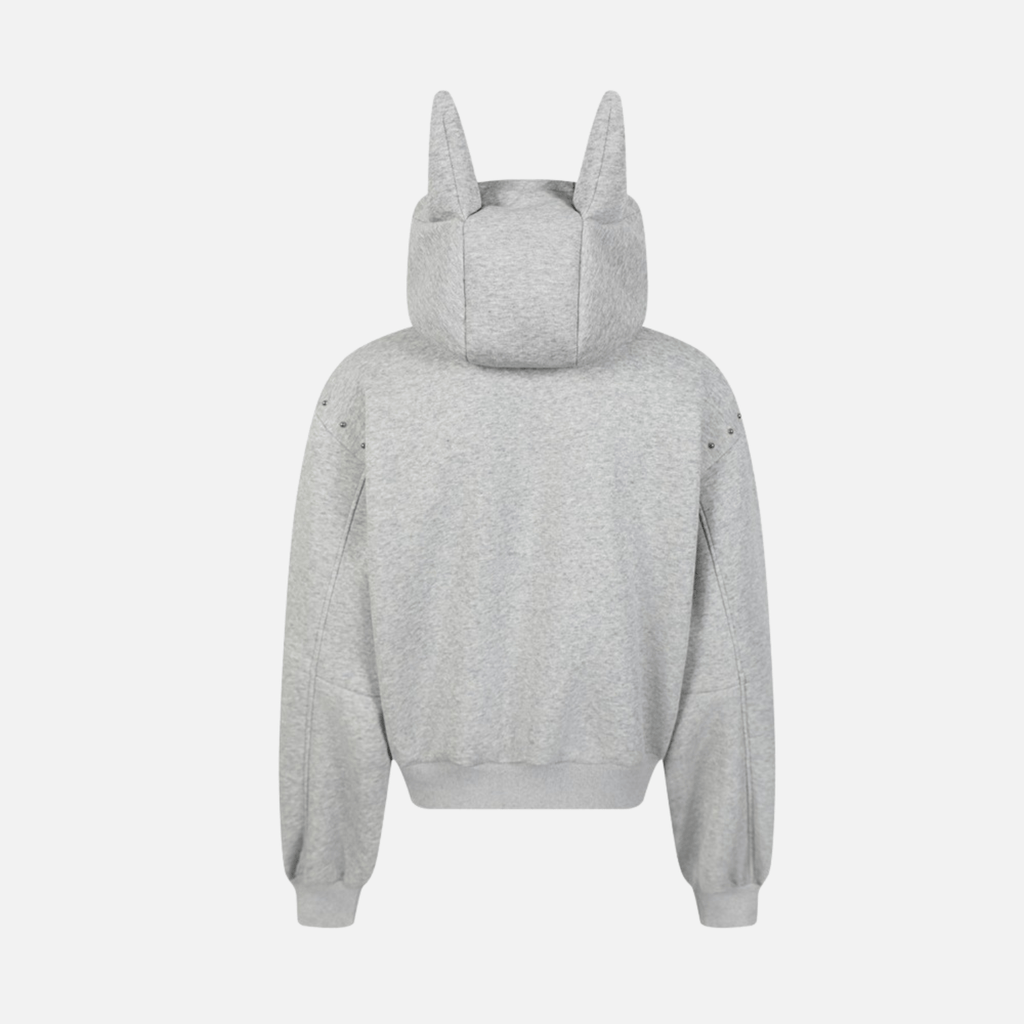 Beaded “Cat Ear” Hoodie