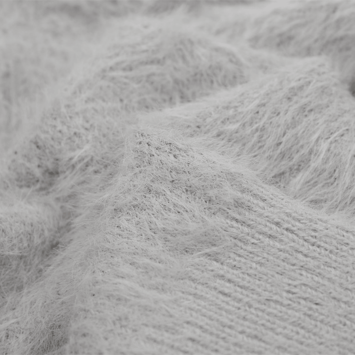 Faux Mink Fuzzy Colorblock Sweater