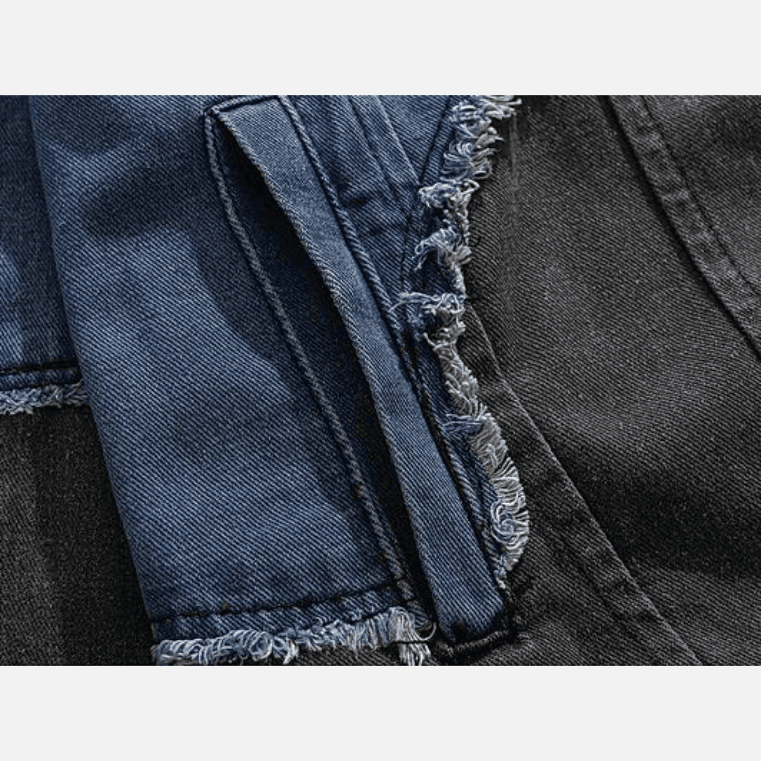 Irregular Patchwork Denim Jacket