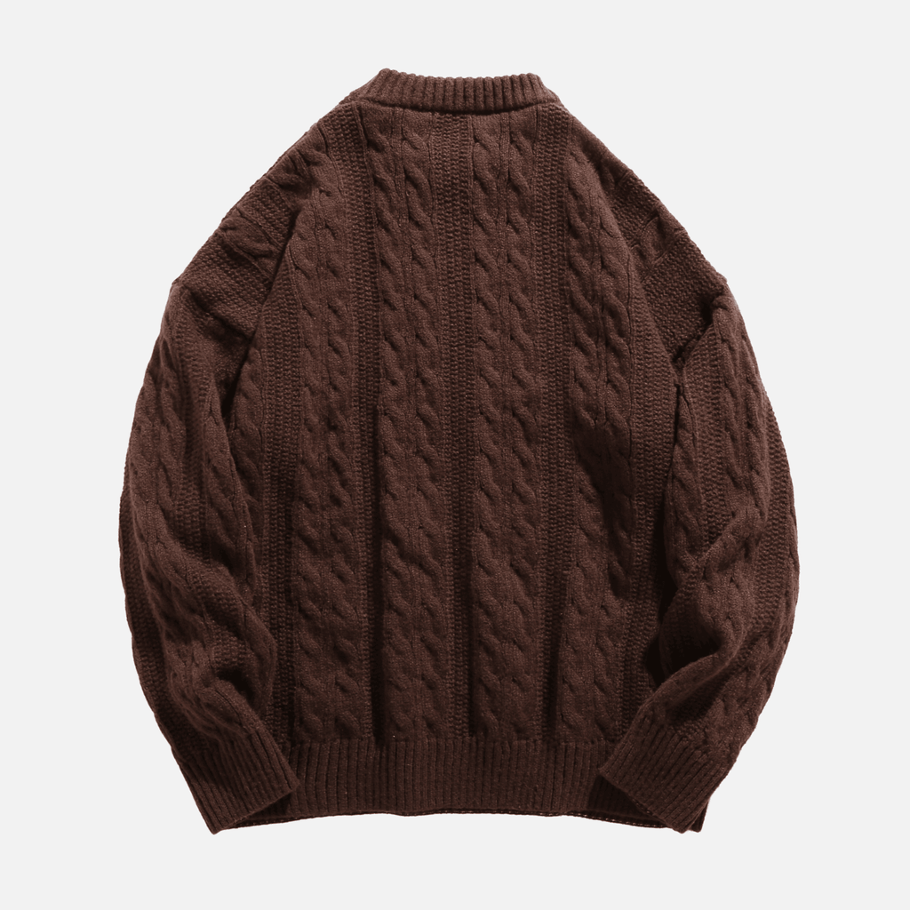 Cable Knit Crewneck Sweater