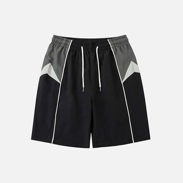 Trendy Patchwork Hip Hop Shorts
