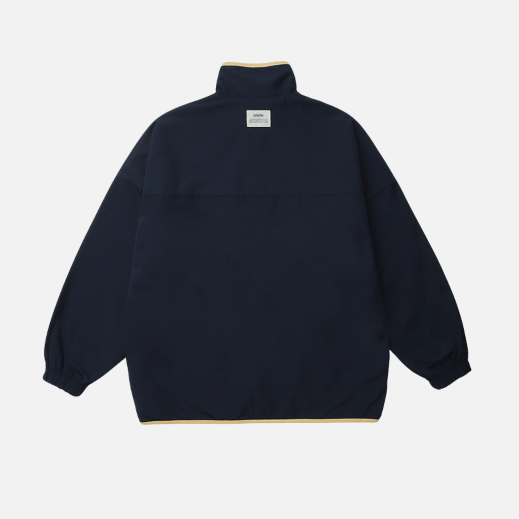 Reversible ColorBlock Stand‑Collar Jacket