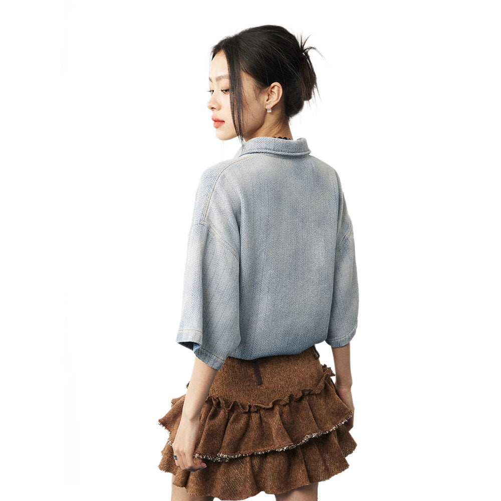 High Street Gradient Denim Shirt