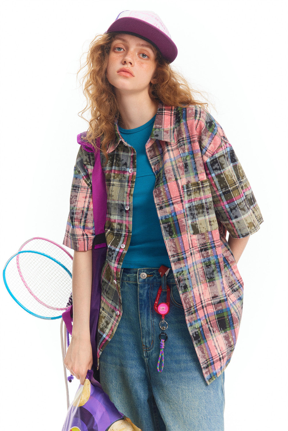 Retro American Plaid Summer Shirt