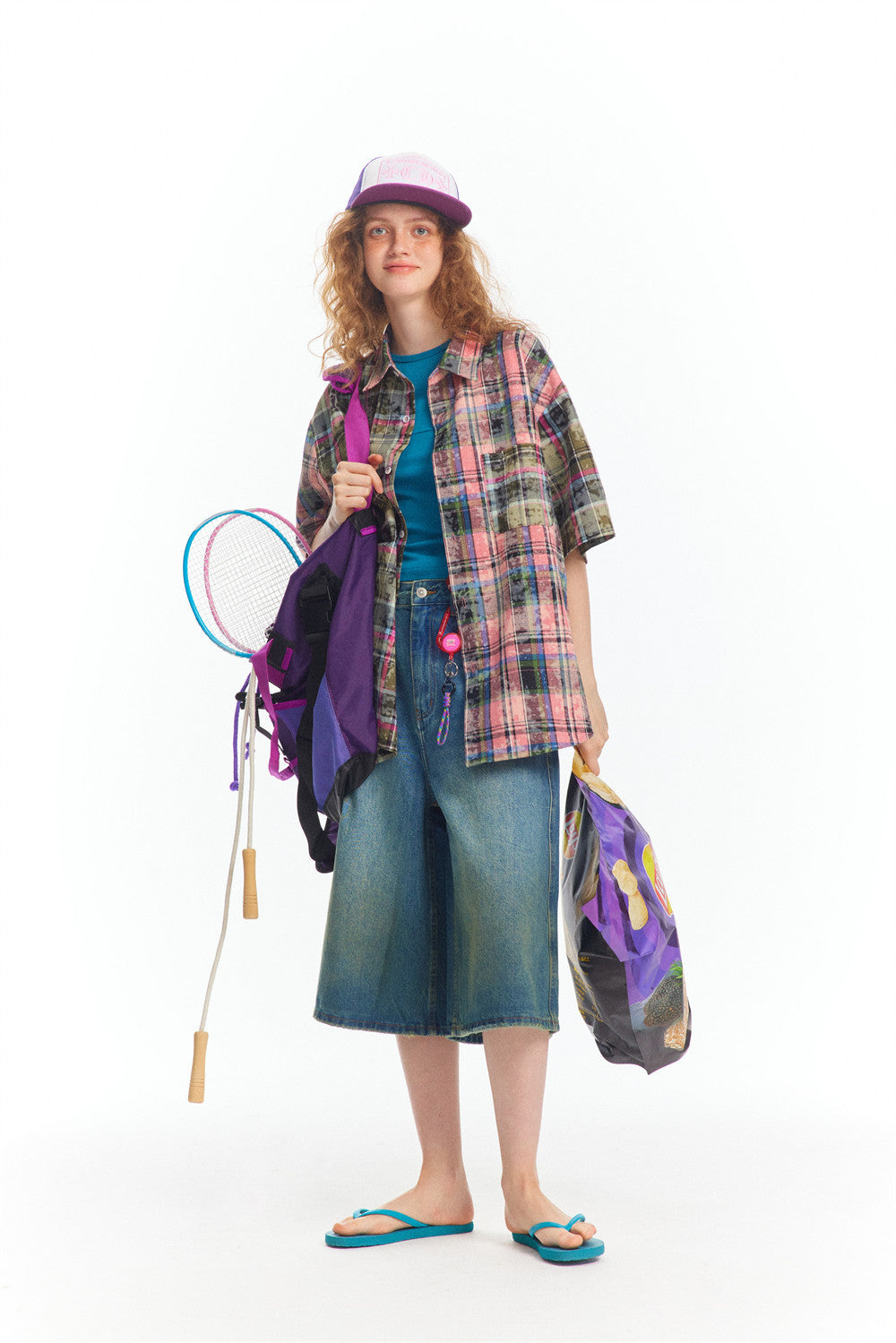 Retro American Plaid Summer Shirt