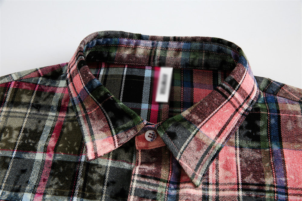 Retro American Plaid Summer Shirt