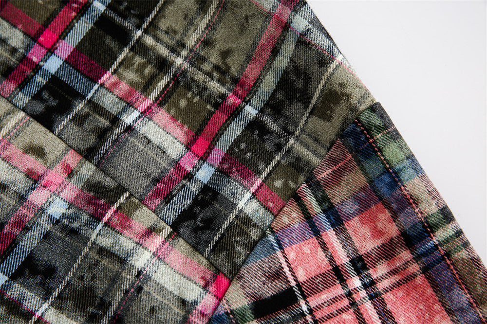 Retro American Plaid Summer Shirt