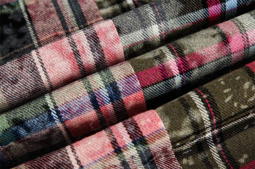 Retro American Plaid Summer Shirt