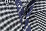 Stylish Plaid Color Block Shirt