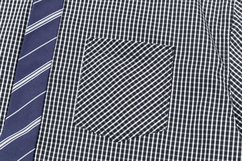 Stylish Plaid Color Block Shirt
