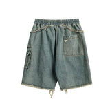 Vintage Casual Loose Straight Denim Short