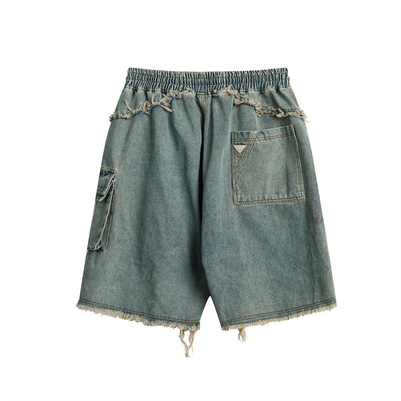 Vintage Casual Loose Straight Denim Short