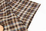 Stylish Cartoon Embroidered Plaid Shirt