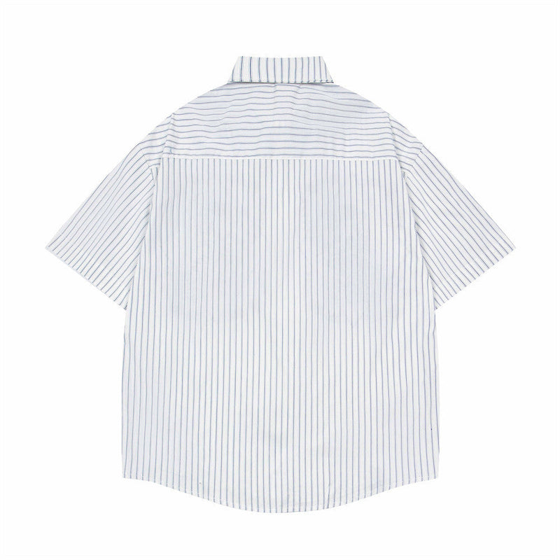 Lion Embroidered Casual Summer Shirt