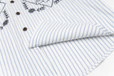 Lion Embroidered Casual Summer Shirt