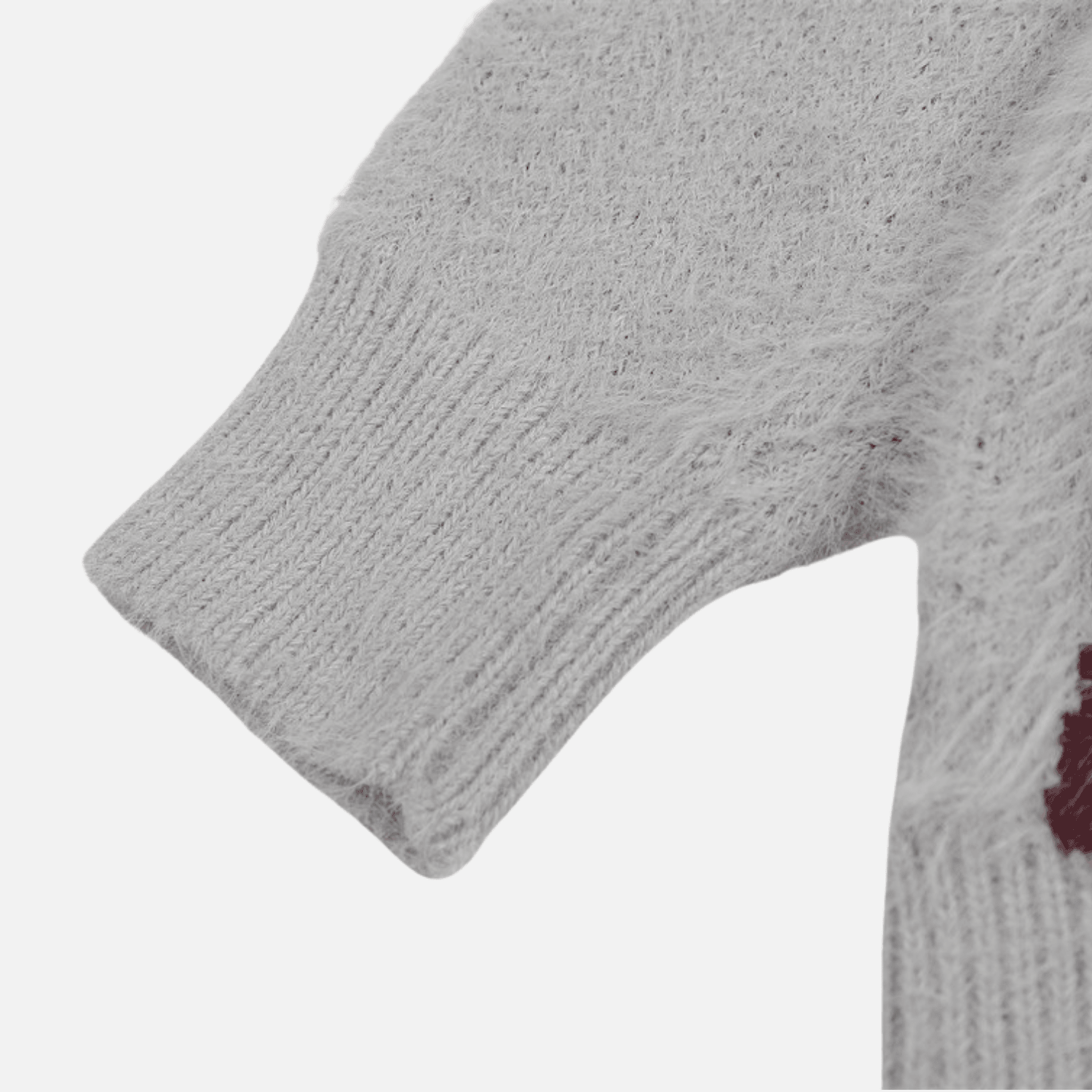 Faux Mink Fuzzy Colorblock Sweater