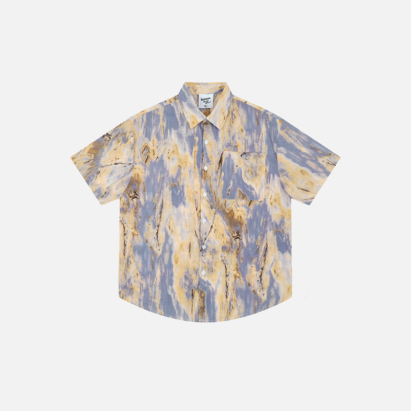 Loose Casual Hip Hop Button-Up Shirt
