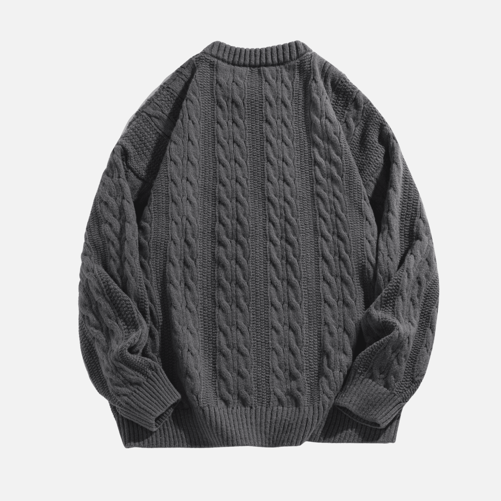 Cable Knit Crewneck Sweater