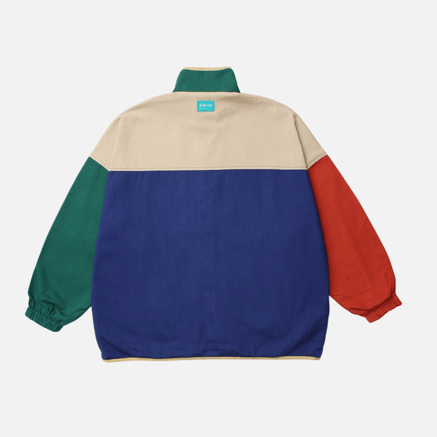 Reversible ColorBlock Stand‑Collar Jacket