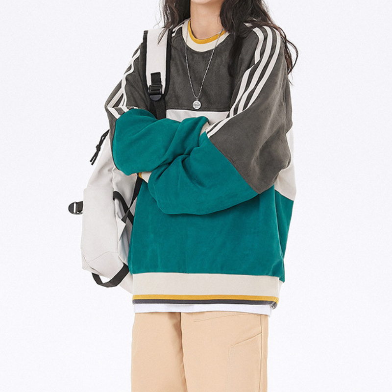 Retro Colorblock Sweatshirt
