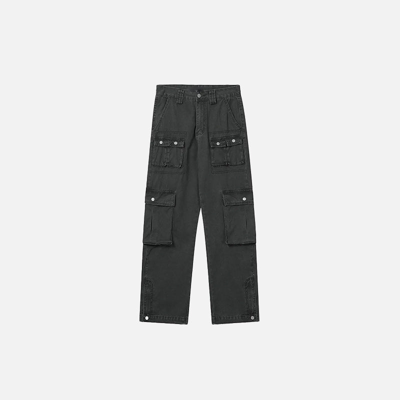 Denim Cargo Pants