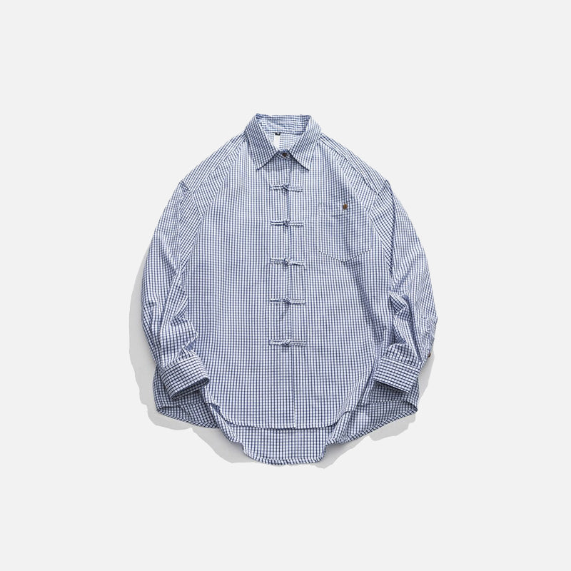 Oversized Plaid Light Shirt