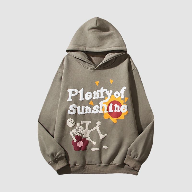 Street Vintage Graffiti Print Hoodies