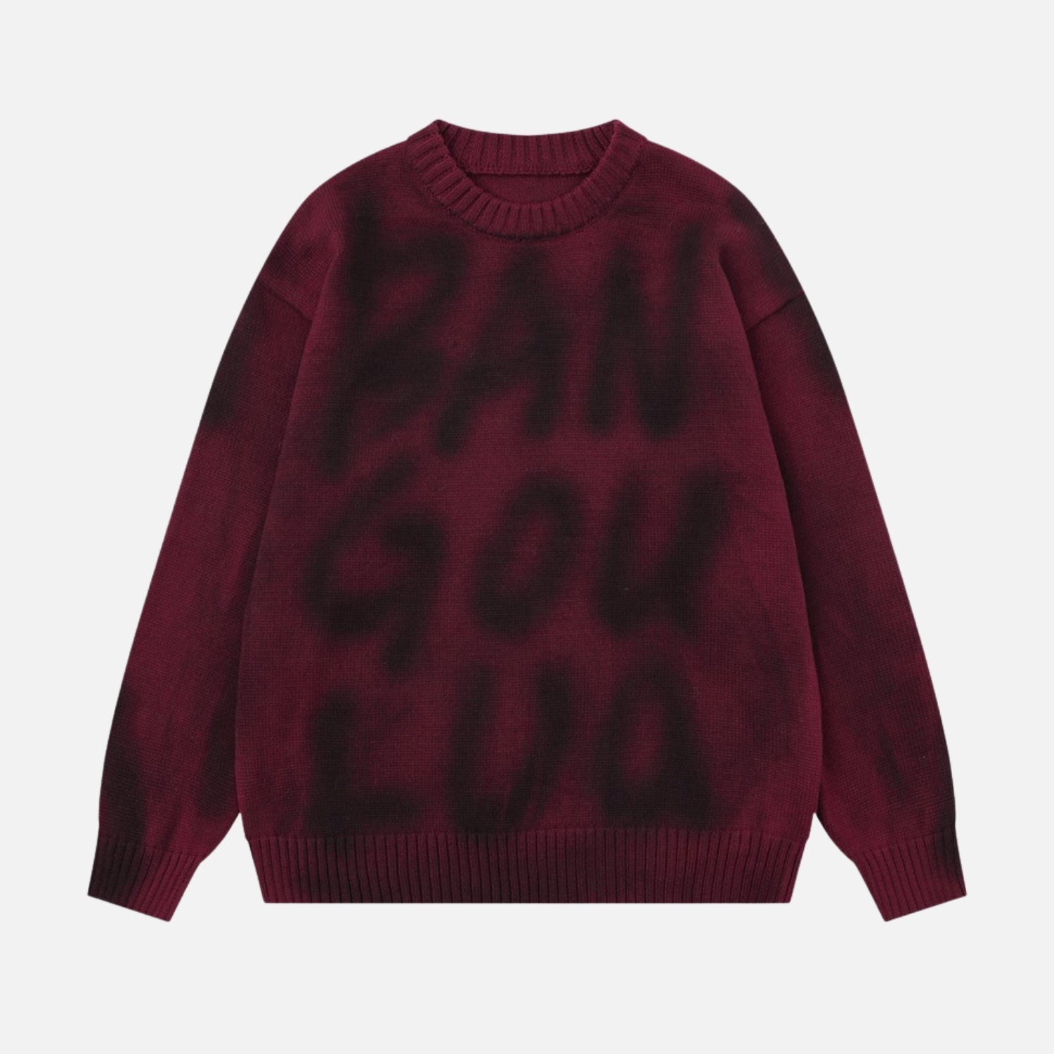 Graffiti Spray Knit Sweater