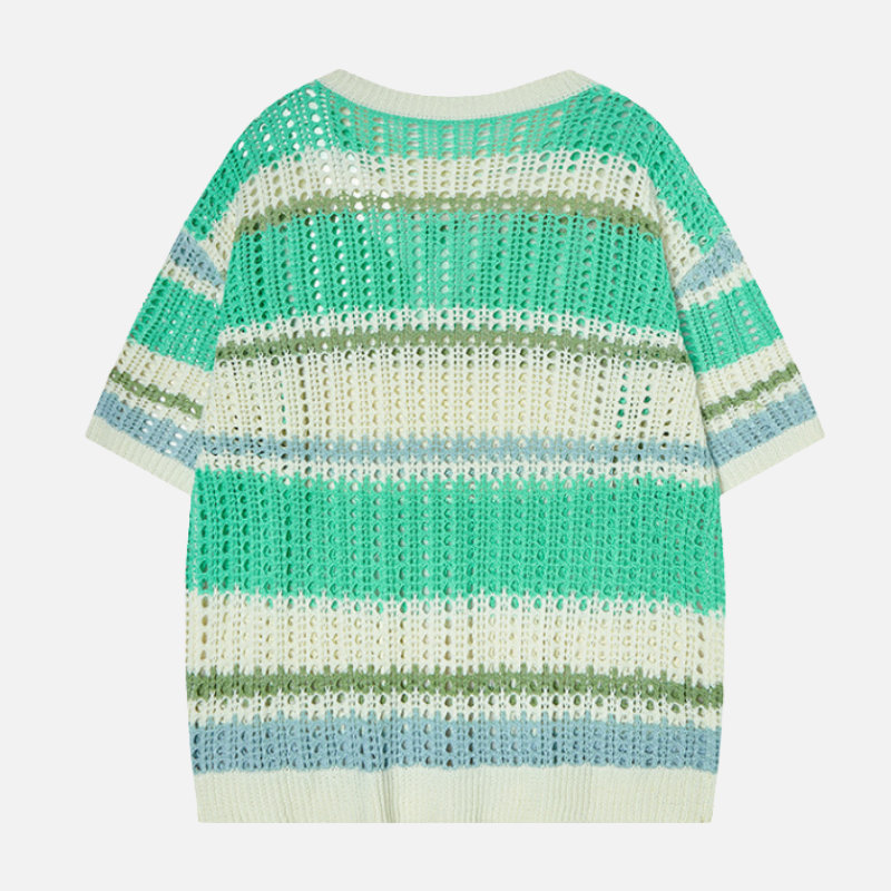 Retro Striped Knit Tee