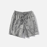 Plaid Elastic-waist Shorts