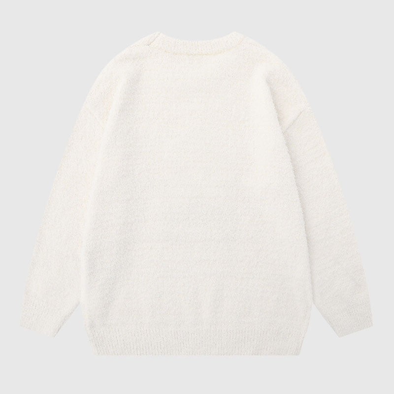 Funny Star Pattern Embroidered Pullover