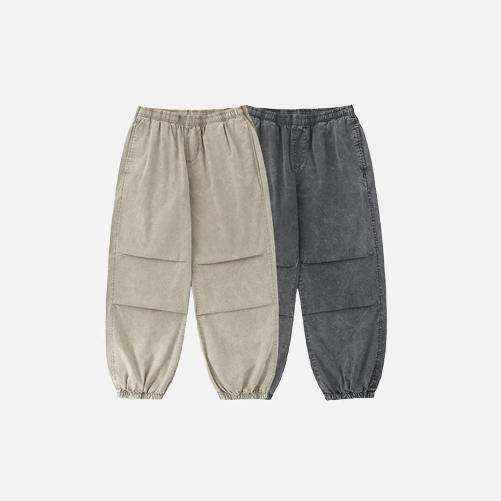 Elastic Waist Cargo Pants