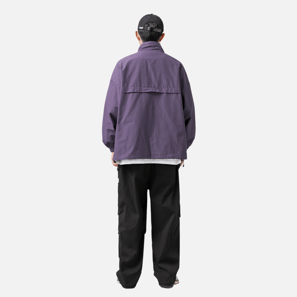 Waterproof Textured Half-Zip Tactical Jacket