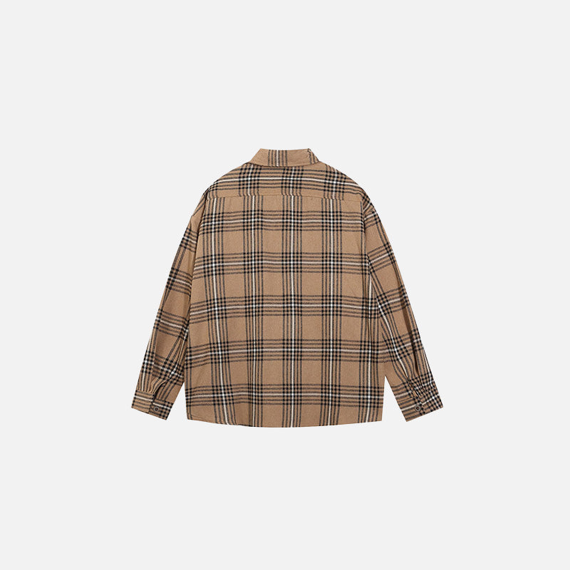 Front Pocket Patchwork Shirt