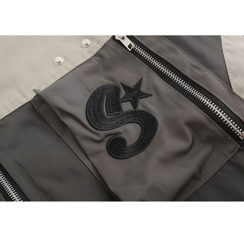 Embroidered Aviator Insulated Coat