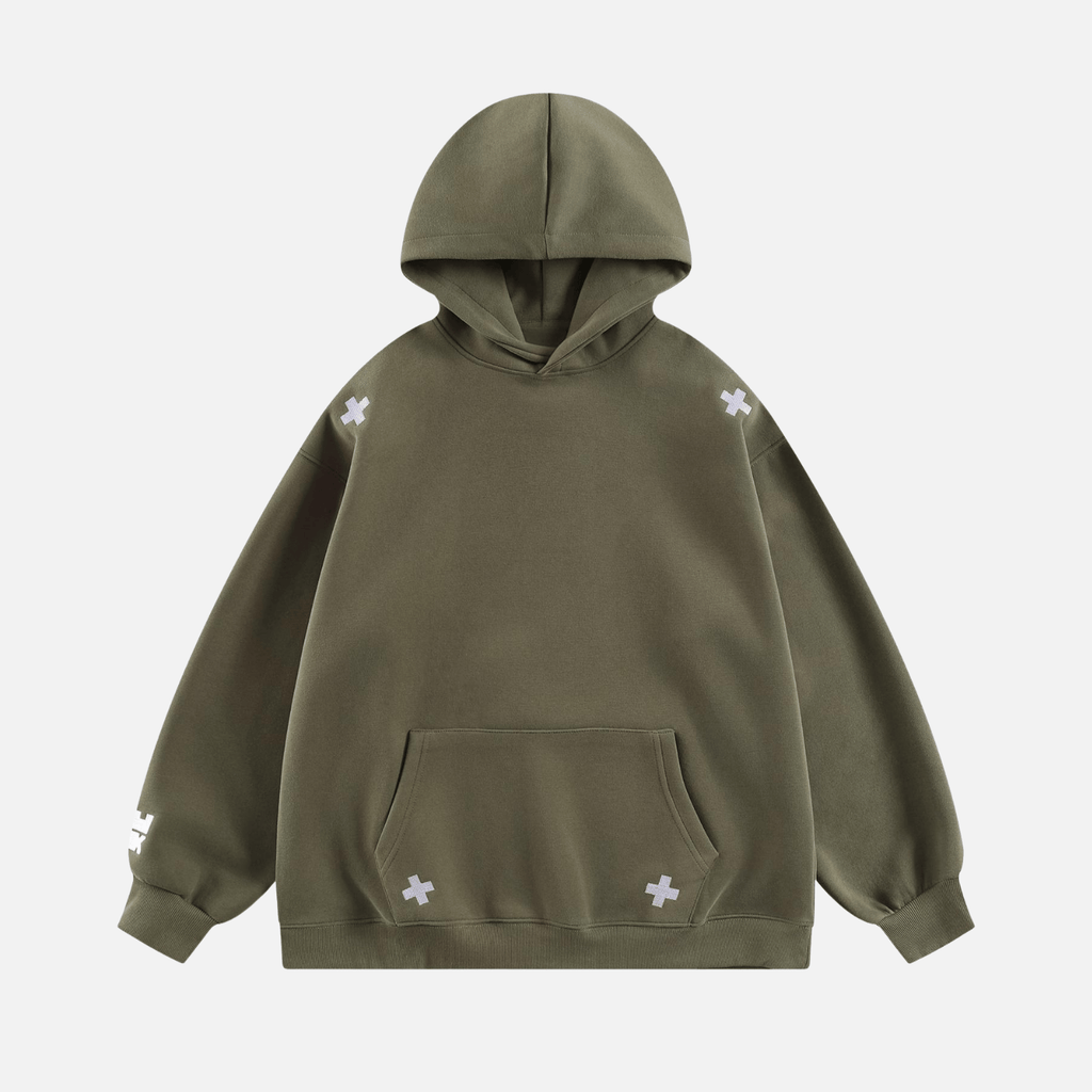 Embroidered Letter Patch Sweatshirt